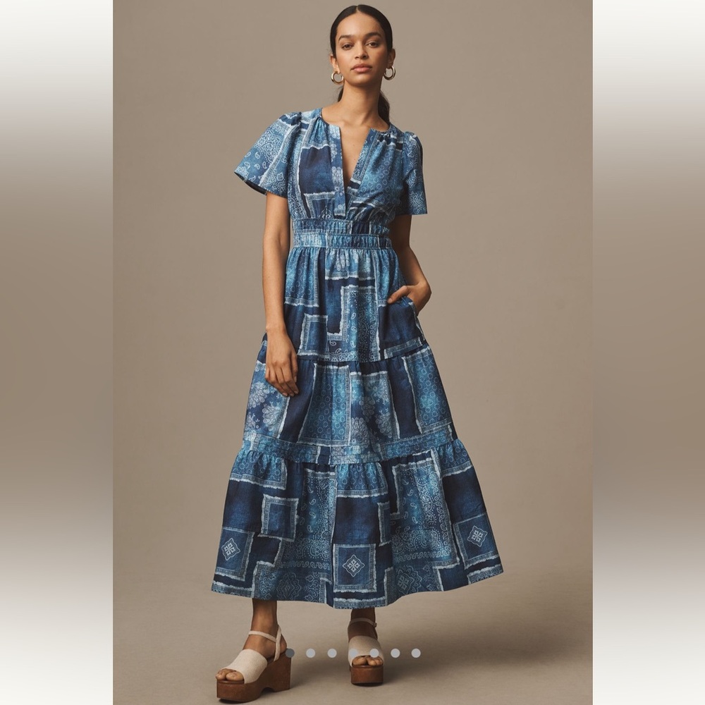 ANTHROPOLOGIE Somerset Maxi Dress / NWT